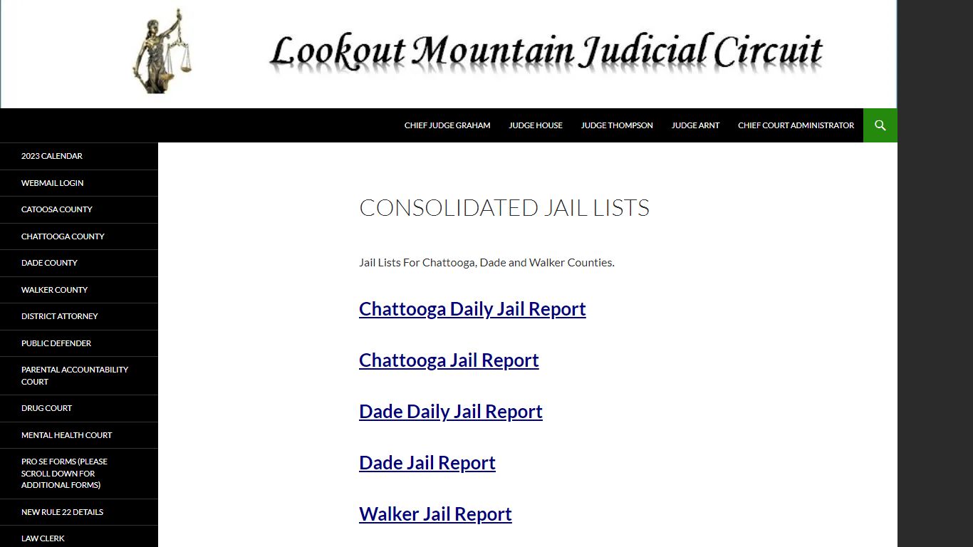 Consolidated Jail Lists | Lookout Mountain Judicial Circuit - LMJC