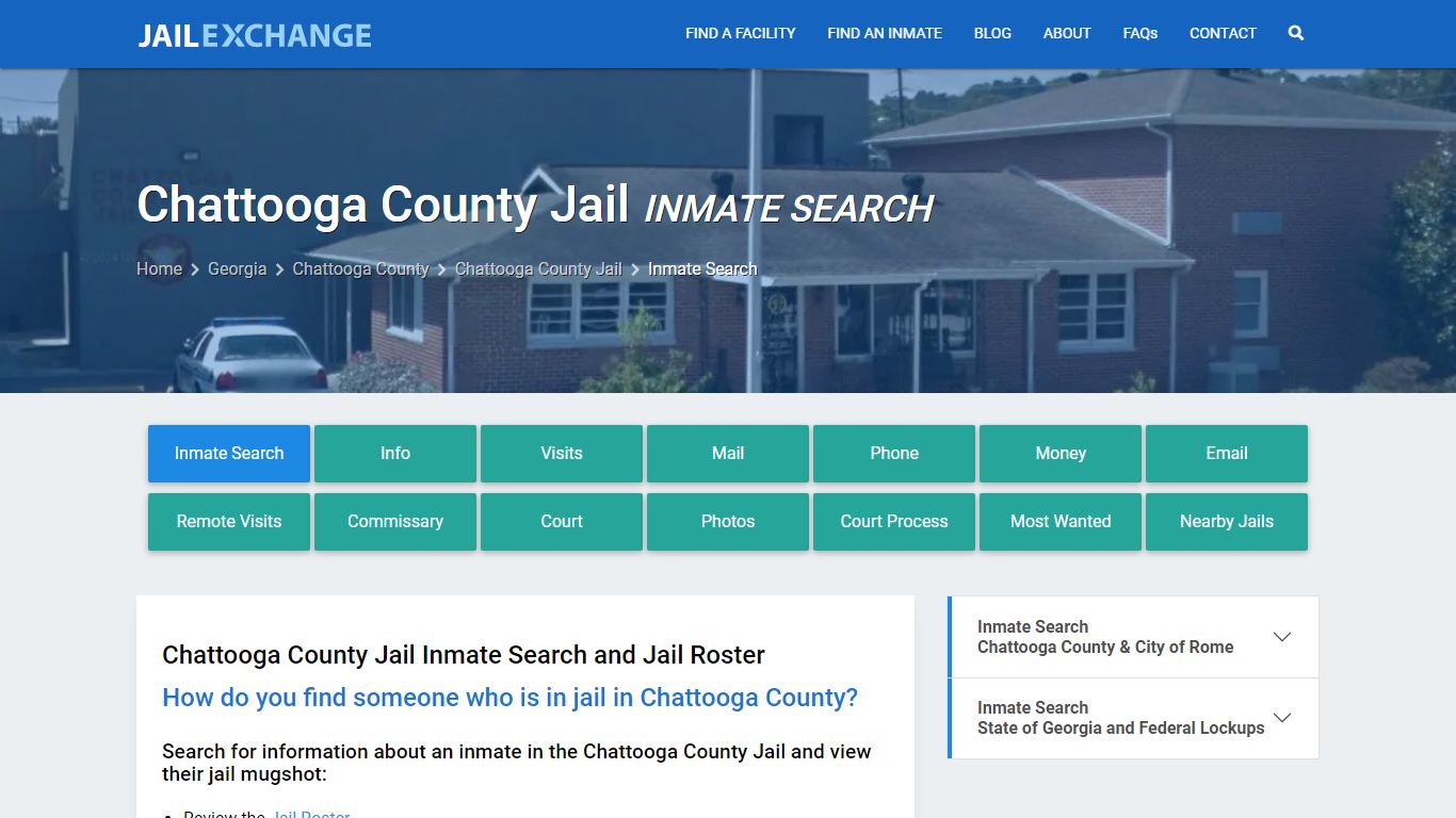 Chattooga County Jail Inmate Search - Jail Exchange